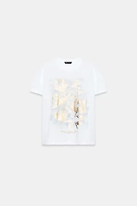 METALLIC SHORT SLEEVE T-SHIRT