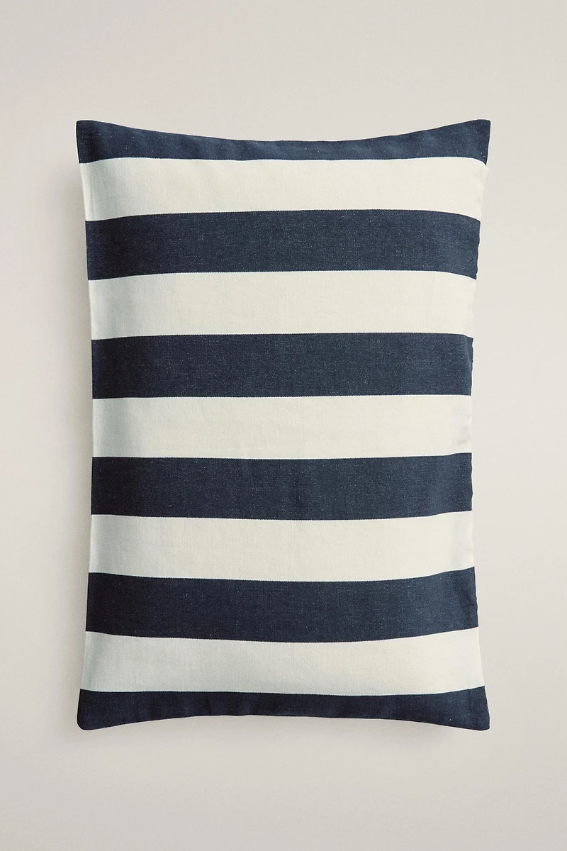 WIDE STRIPE THROW PILLOW COVER