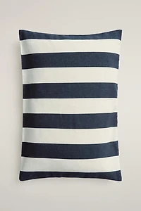 WIDE STRIPE THROW PILLOW COVER
