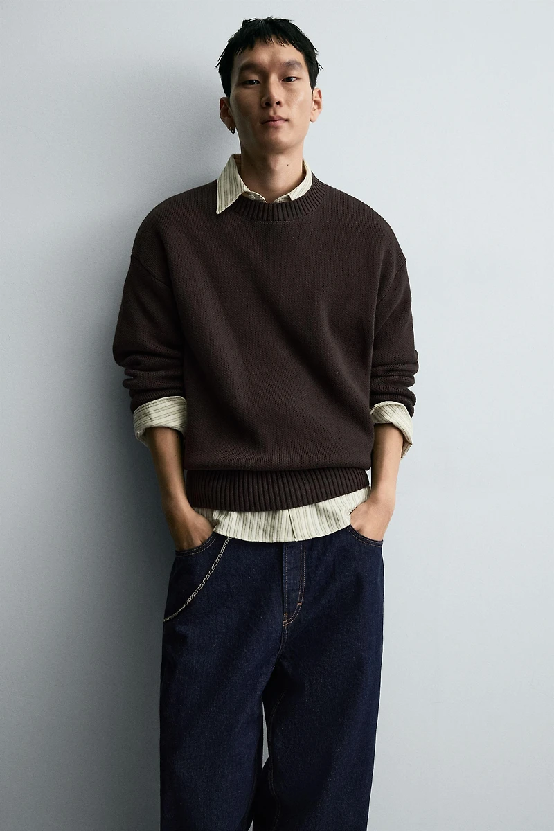 PULL STRUCTURÉ EN COTON