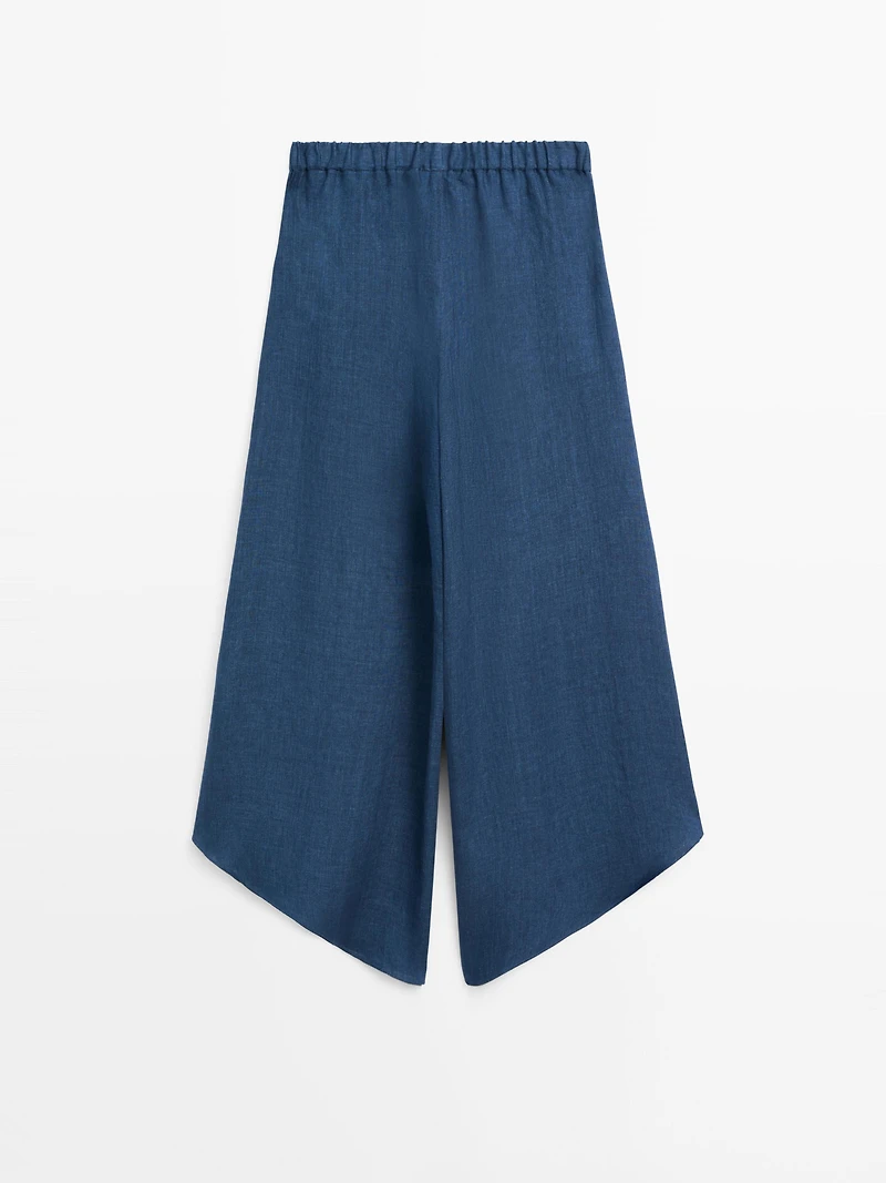 Total look linen trousers