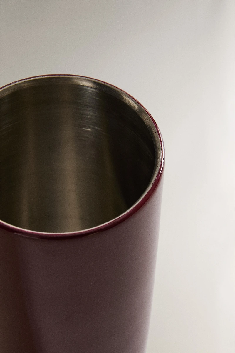 POT À CRAYONS MÉTAL CYLINDRIQUE