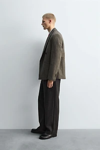 LIMITED EDITION 100% WOOL PLEATED PANTS