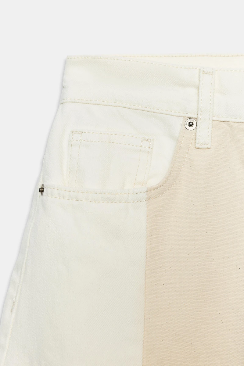 ZW COLLECTION MID-RISE PATCHWORK BARREL JEANS