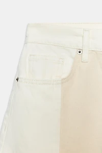 ZW COLLECTION MID-RISE PATCHWORK BARREL JEANS