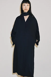 OVERSIZED LINEN BLEND COAT ZW COLLECTION