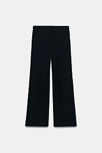 RIBBED STRAIGHT LEG PANTS