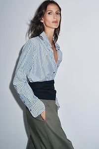 FLOWY STRIPED SHIRT ZW COLLECTION