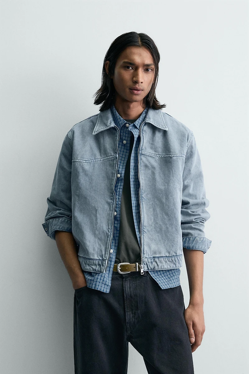 WASHED TEXTURED JACKET