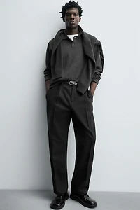 TEXTURED COTTON - WOOL PANTS LIMITED EDITION