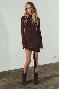 SOFT TOUCH LACE SHORT DRESS