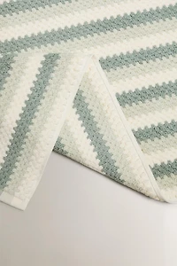 TAPIS DE BAIN JACQUARD GÉOMÉTRIQUE