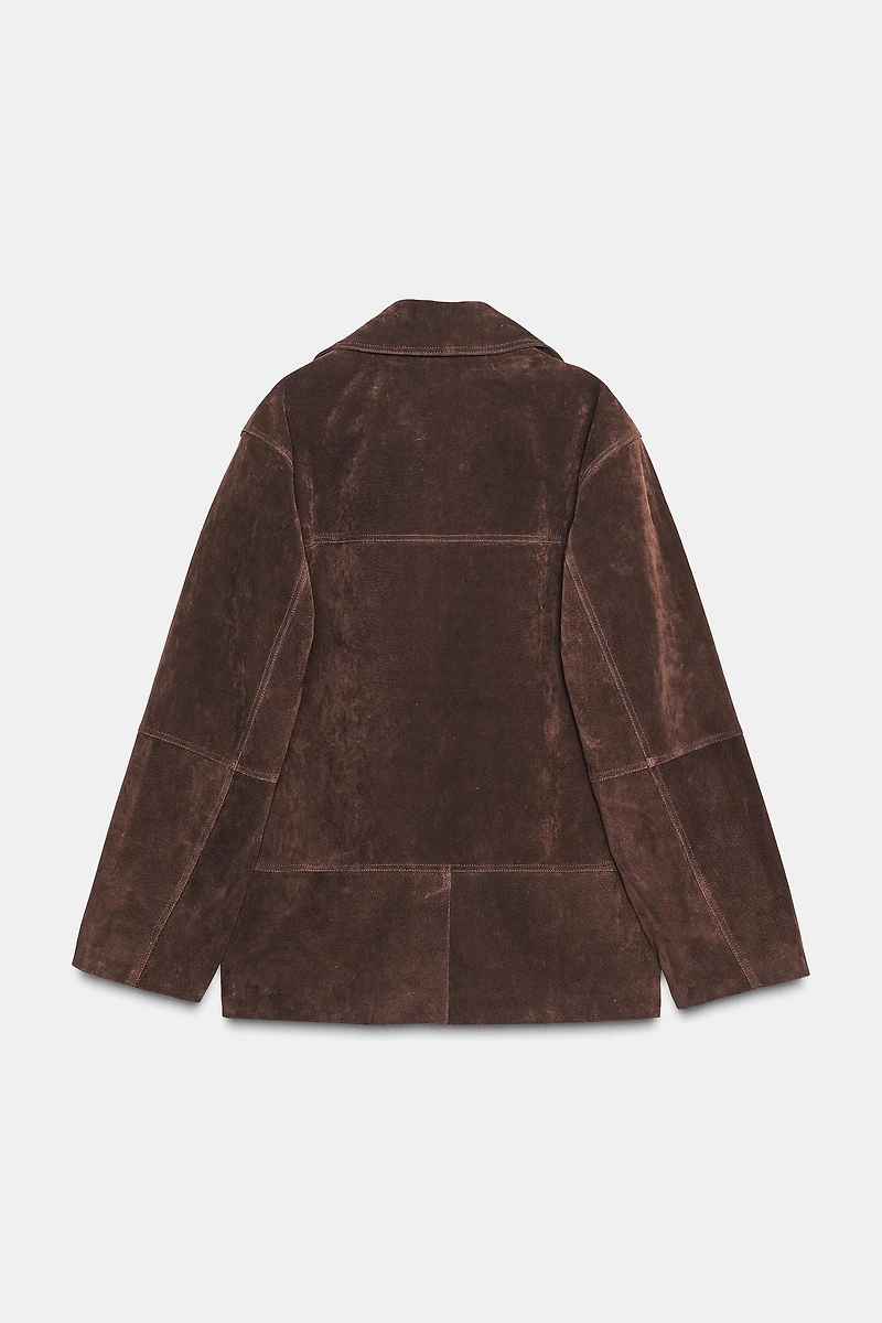 100% SUEDE OVERSIZED BLAZER