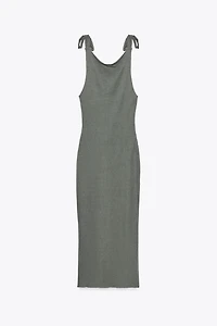 BELTED TIE DRESS