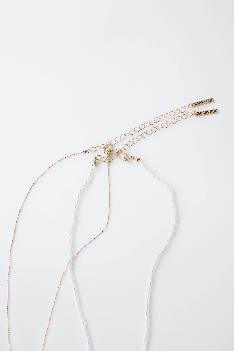 PACK OF TWO CAPYBARA CAPYFUN © BEAD NECKLACES
