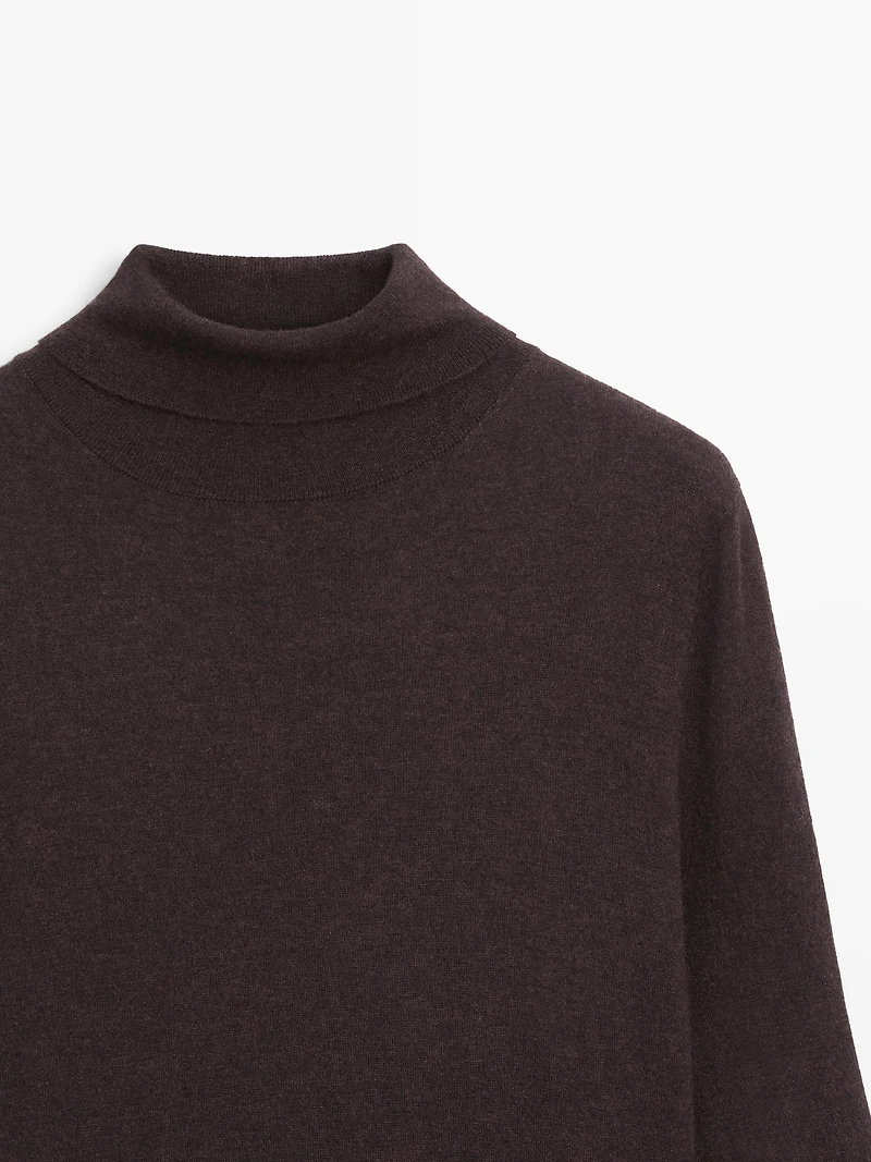 Robe laine maille bi-matière