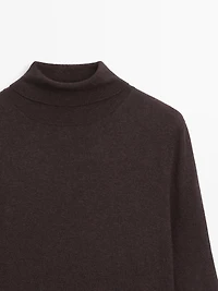 Robe laine maille bi-matière