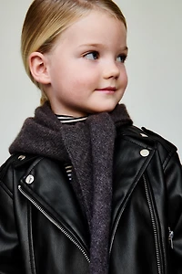 FAUX LEATHER BIKER JACKET
