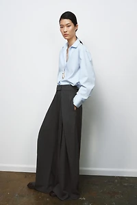 ZW COLLECTION PLEATED WIDE LEG PANTS