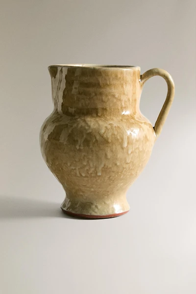 DECORATIVE TERRACOTTA PITCHER
