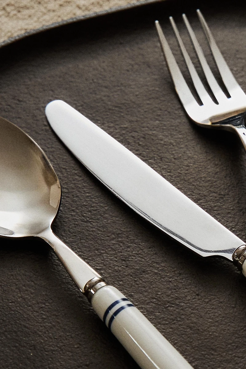 4-PIECE CERAMIC FLATWARE SET