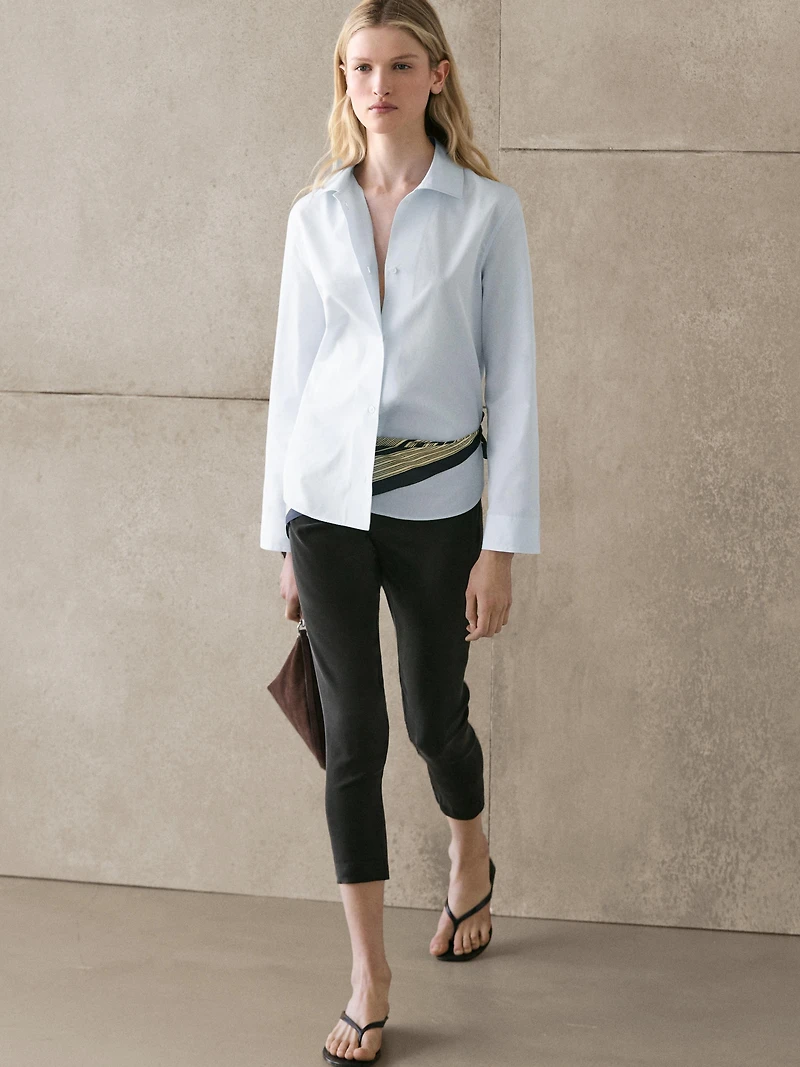 100% cotton poplin shirt