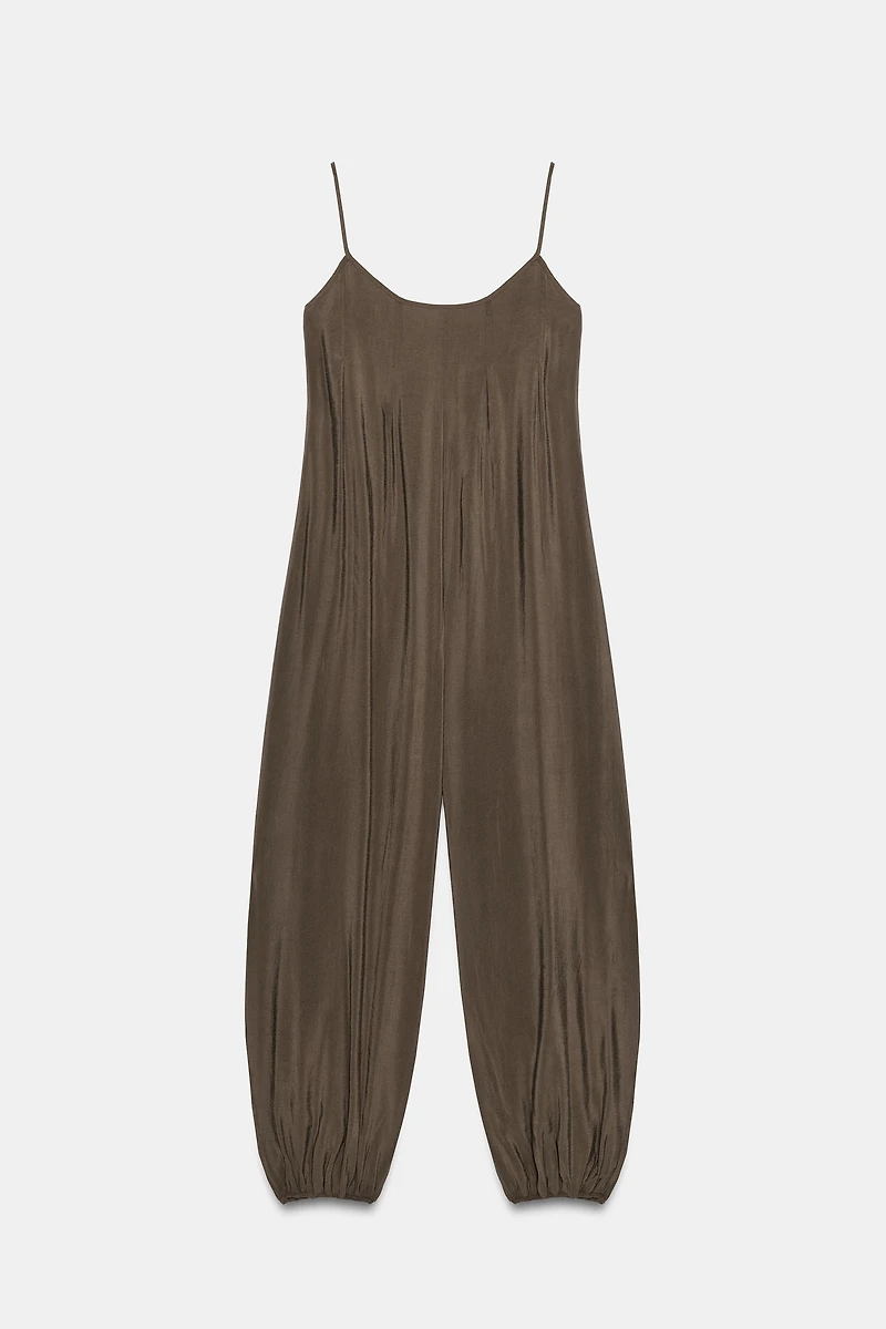 LONG FLOWY STRAPPY JUMPSUIT