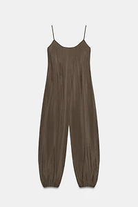 LONG FLOWY STRAPPY JUMPSUIT