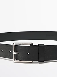 Nappa leather belt