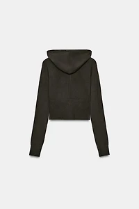 SEAMLESS CROPPED SWEATSHIRT