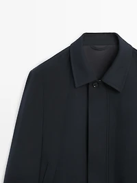 Cold wool total look jacket
