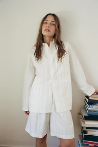 STRIPED PAJAMA SHIRT
