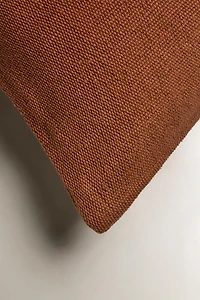 JUTE AND COTTON THROW PILLOW COVER