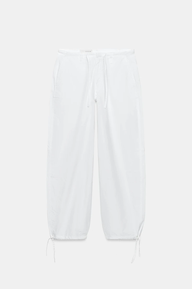 PANTALON LARGE À CORDONS