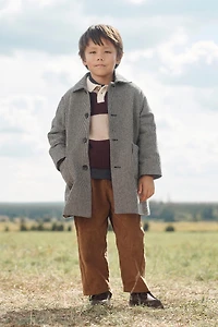 MANTEAU PIED-DE-POULE AVEC LAINE ÉDITION LIMITÉE