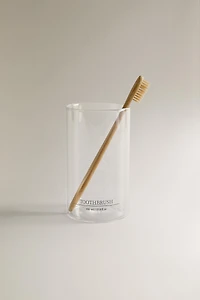 PORTE-BROSSES À DENTS BOROSILICATE INSCRIPTION