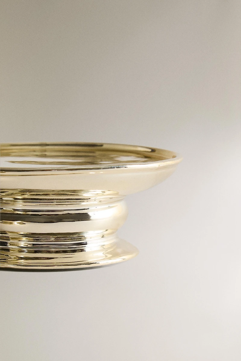 CHRISTMAS SHINY PORCELAIN TEALIGHT HOLDER