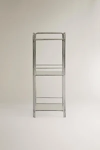 MEUBLE DE RANGEMENT ACIER ET VERRE