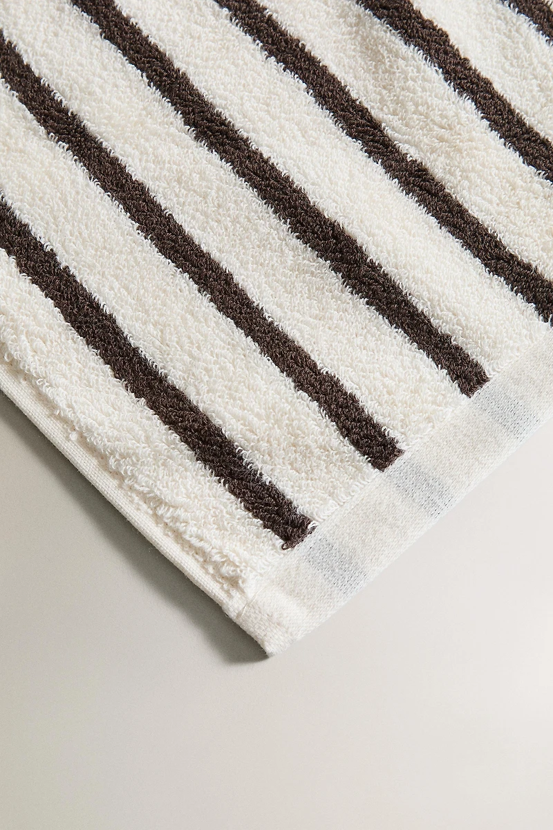 SERVIETTE DE BAIN RAYURES COULEUR