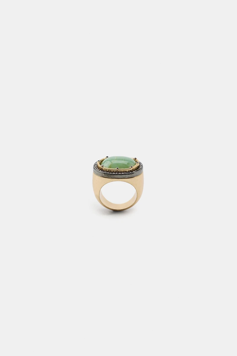 RHINESTONE STONE RING