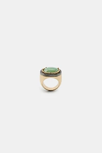 RHINESTONE STONE RING