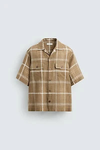 PLAID LINEN - COTTON SHIRT