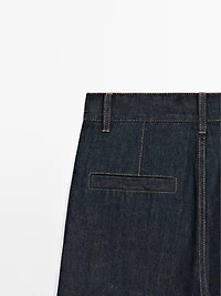 High-waist loose straight-leg jeans