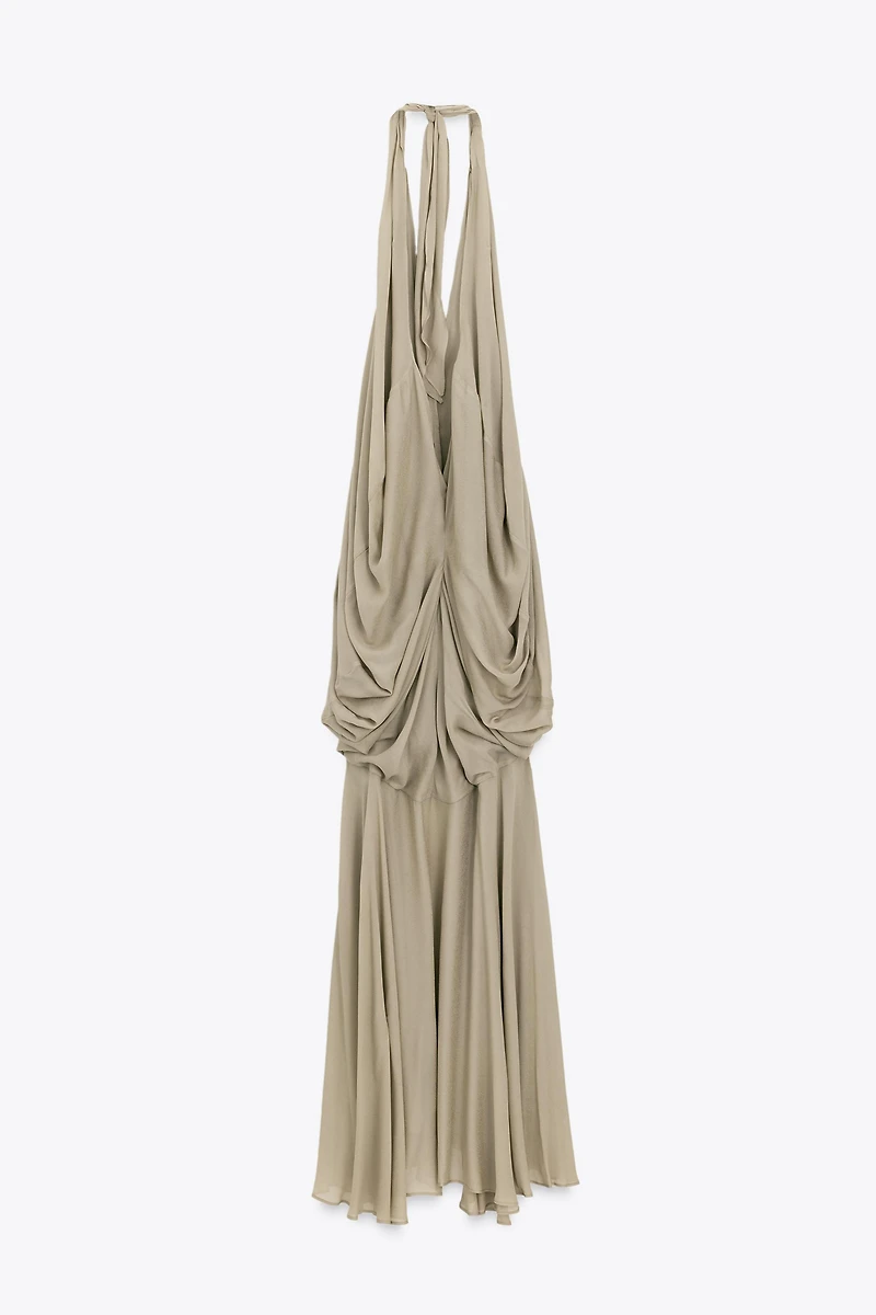 LIMITED EDITION HALTER VOLUME LONG DRESS