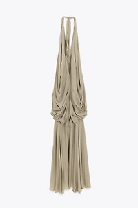 LIMITED EDITION HALTER VOLUME LONG DRESS