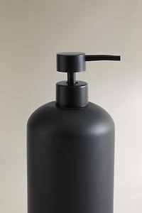 BLACK RESIN SOAP DISPENSER