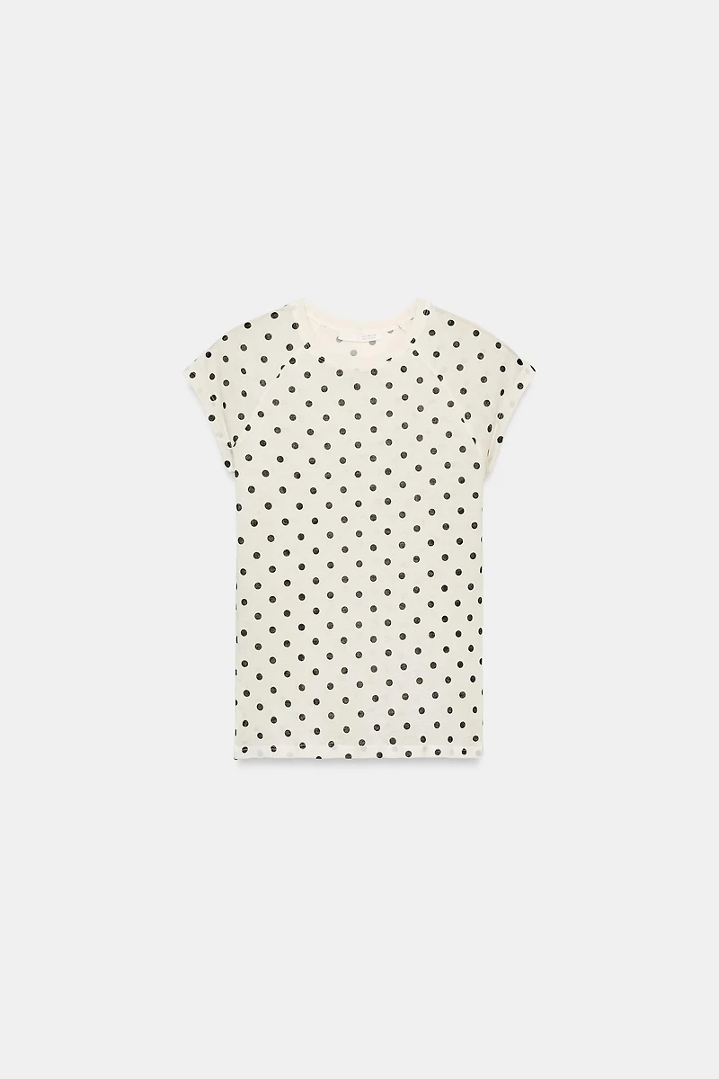 SUPIMA® POLKA DOT SHORT SLEEVE T-SHIRT