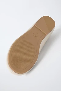 BALLET FLATS WITH METALLIC DETAIL