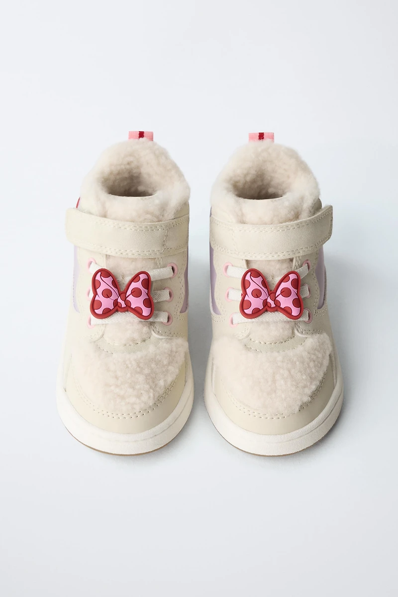 MINNIE MOUSE © DISNEY FLEECE HIGH TOP SNEAKERS