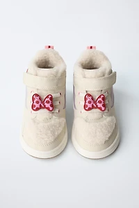 MINNIE MOUSE © DISNEY FLEECE HIGH TOP SNEAKERS